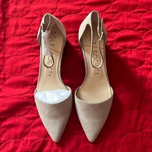 Sole Society So-Katrina Taupe suede BRAND NEW